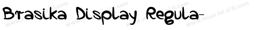 Brasika Display Regula字体转换